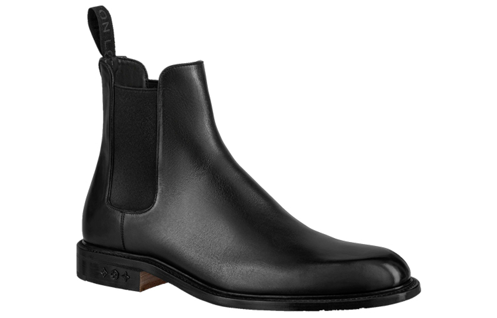 LOUIS VUITTON Fle Louis Vuitton Chelsea Boots Men"s Black