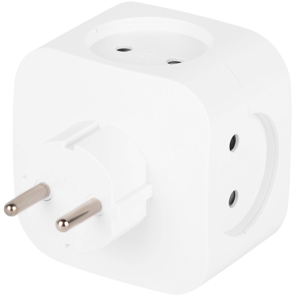 Разветвитель электрический ЭРА SP-4-3USBAC-W на 4 розетки + 3 USB A+C со шторками 10А белый | Тройники
