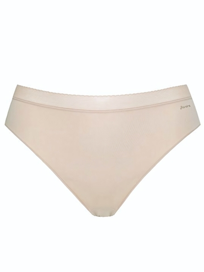 Трусики-слип со средней линией талии Delight Trim (Размер: XL) (Цвет: телесный)