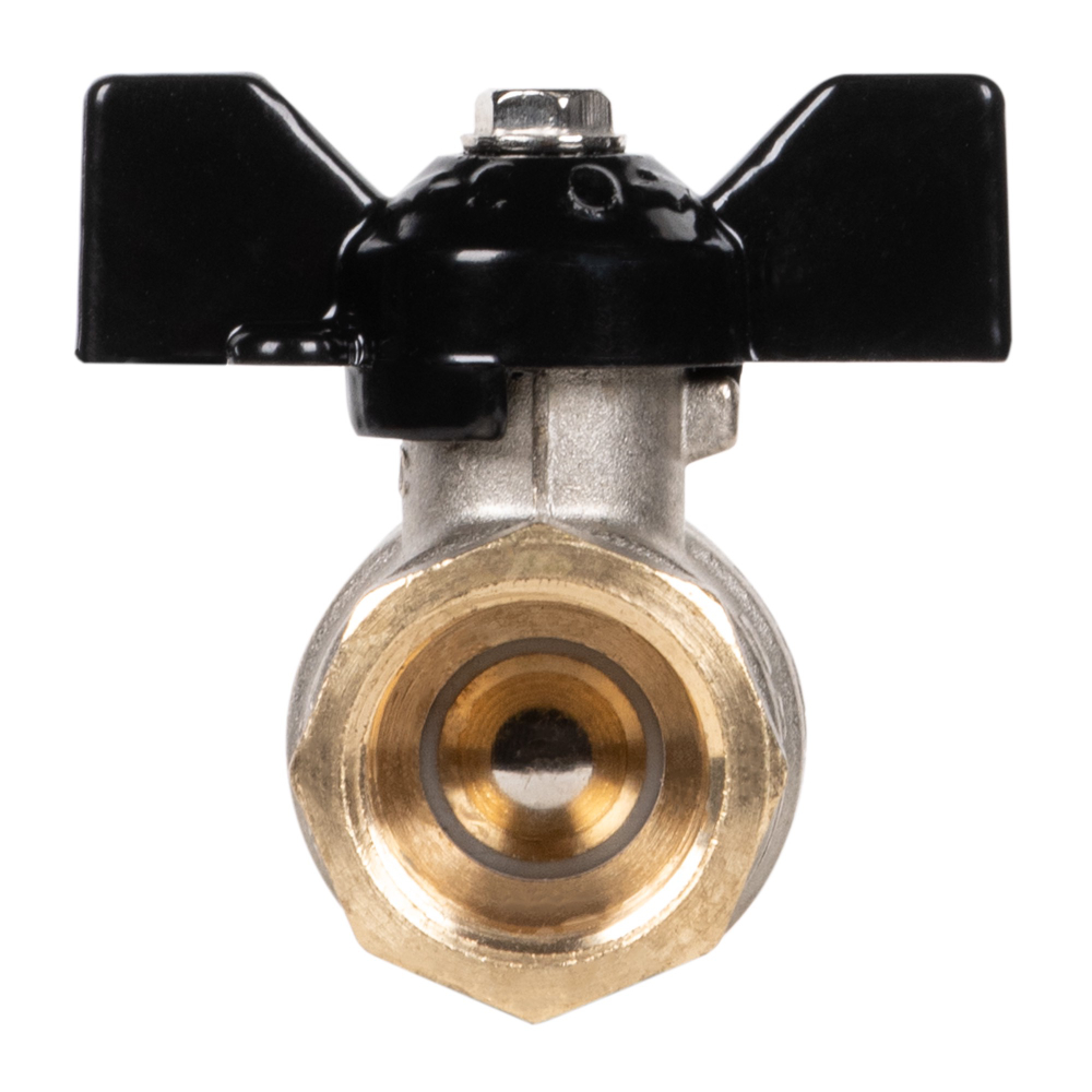 Кран шаровой латунный LD Pride 47.15.В-НкГк.Б Ду15 Ру40 с накидной гайкой (с биркой)