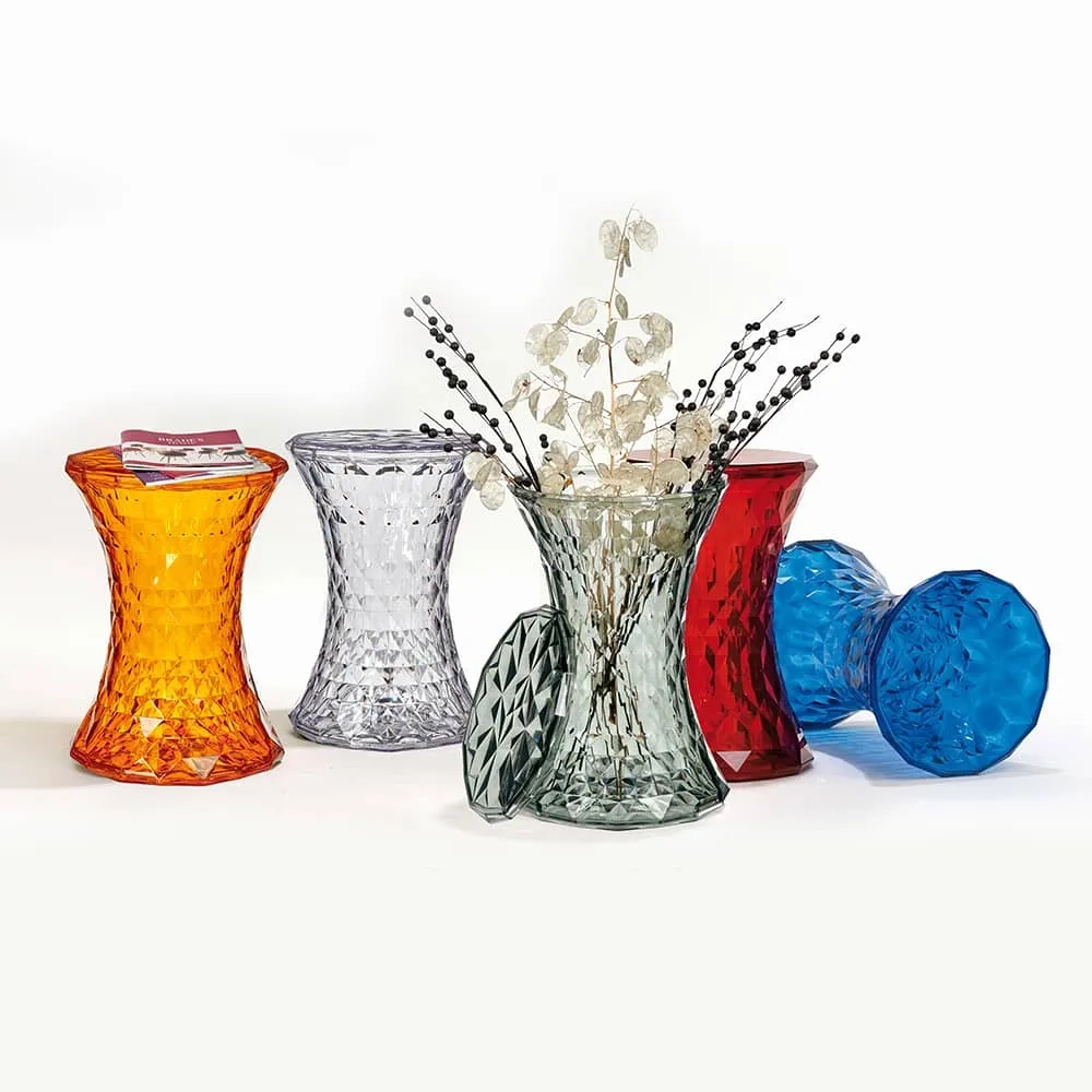 Стул-пуф Bradex Home Stone прозрачный синий