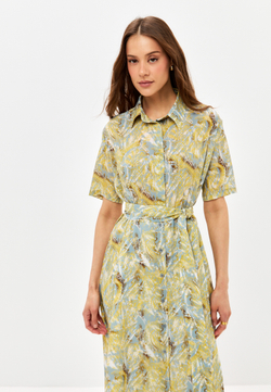 Trends Brands Base Платье Жен 09_03_dr702SS-3_yellow_print Серый