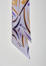 Шелковый твилли "Qarlygash&Qyzgaldaq" Purple 11×137