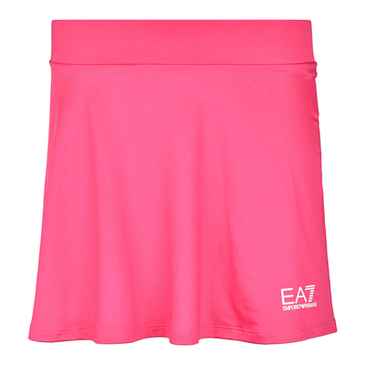 Теннисная юбка EA7 Woman Jersey Miniskirt - pink yarrow