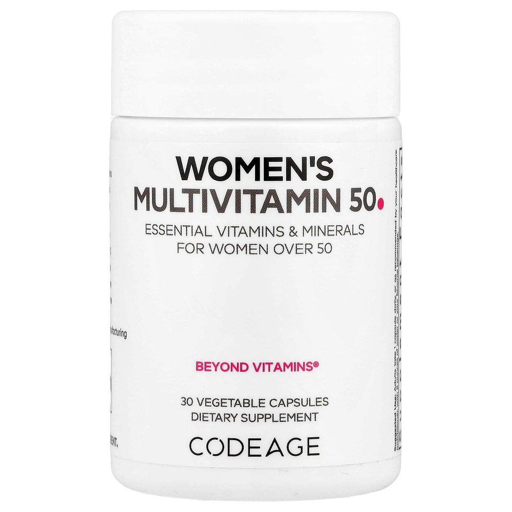 Codeage, Multivitamin 50, мультивитамины для женщин, 30 растительных капсул