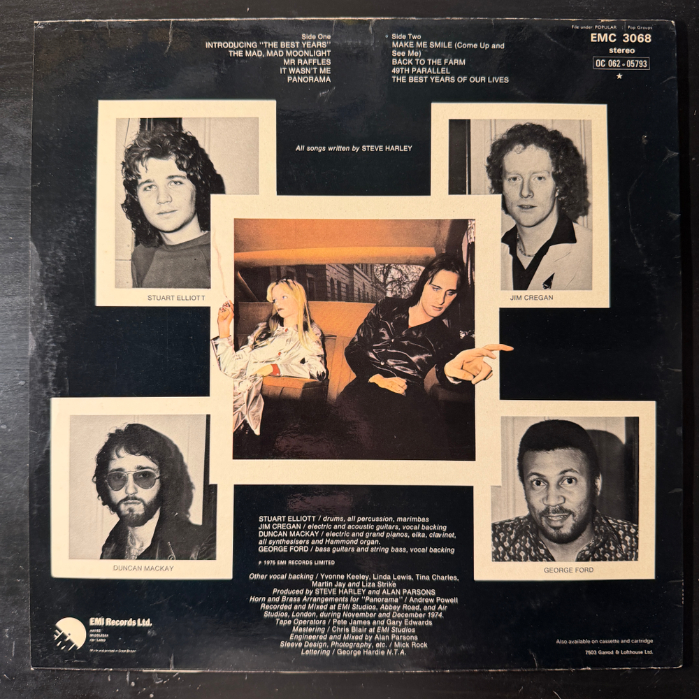 Steve Harley And Cockney Rebel ‎– The Best Years Of Our Lives (Англия 1975г.) Т