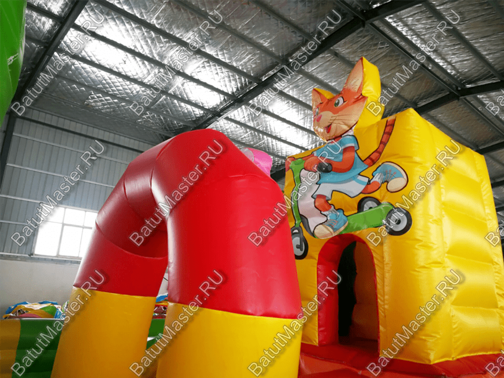 Коммерческий надувной батут "Музыка леса" 7*5*3 м