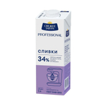 Сливки питьевые "Свежее завтра" м.д.ж. 34 %,1 л