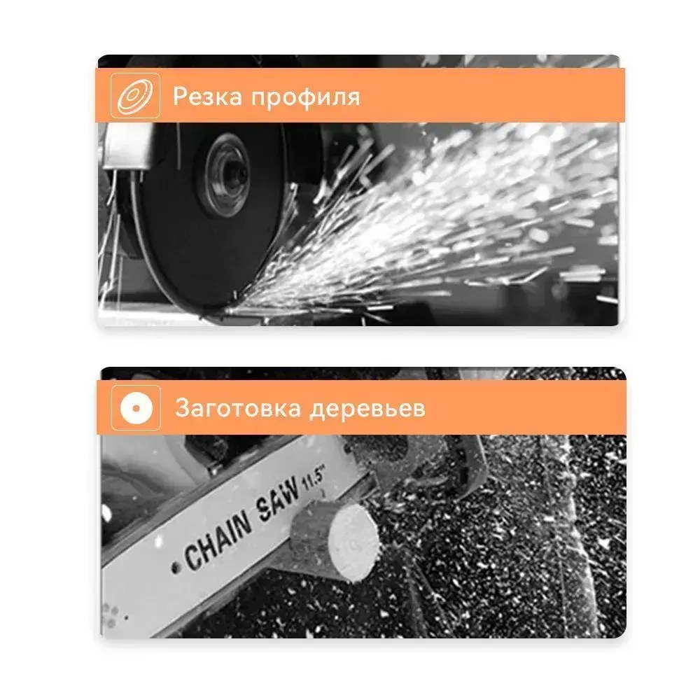 NANWEI Угловая шлифовальная машина 21V 125 м (обороты холостого хода 9000) Емкость аккумулятора