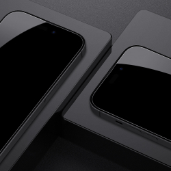 Защитное стекло на экран 6D для iPhone 15 Pro, тонкие черные рамками и олеофобное покрытие, G-Rhino