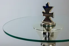 Кофейный стол "Король" серебро