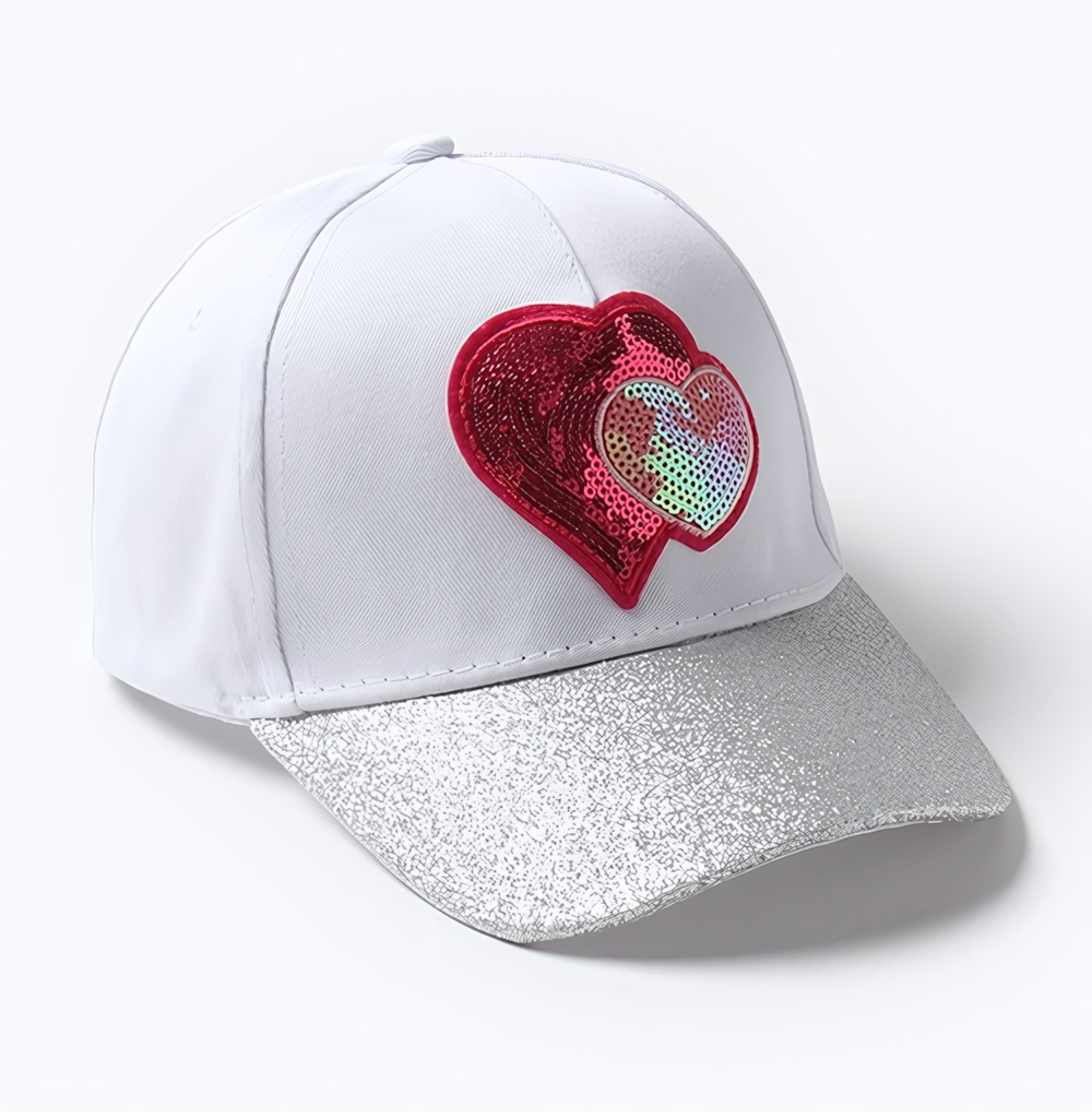 Кепка для девочек "Сердца" цвет белый, р. 52/ 9886888 MINAKU