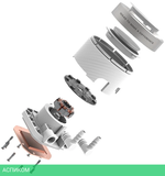 Система жидкостного охлаждения для процессора ID-Cooling FX360 INF White