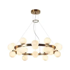 7109/24 MIDCENT ODL26 519 Подвесной светильник  белый/стекло/металл IP20 G9 24*5W  220-240V MAGIA