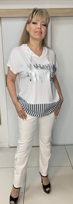 Белые немецкие летние брюки