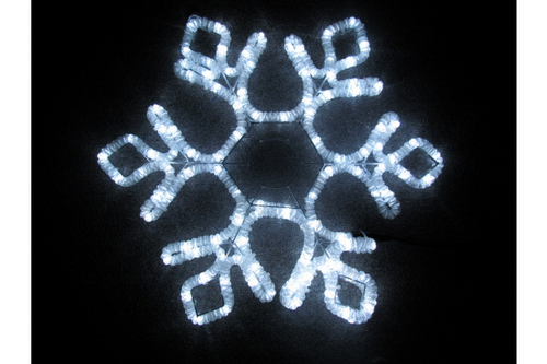 LED-XM(FR)-2D-CK012-W-24'' WhiteСнежинка 60.5х52см