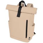 Рюкзак Byron 15,6" объемом 18 л со скручиваемым верхом, изготовленный из переработанного ПЭТ по стандарту GRS