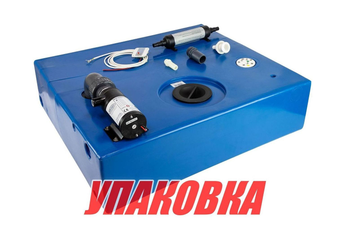 Бак сточный прямоугольный, 112 л, 700x800x200 мм (упаковка из 2 шт.)