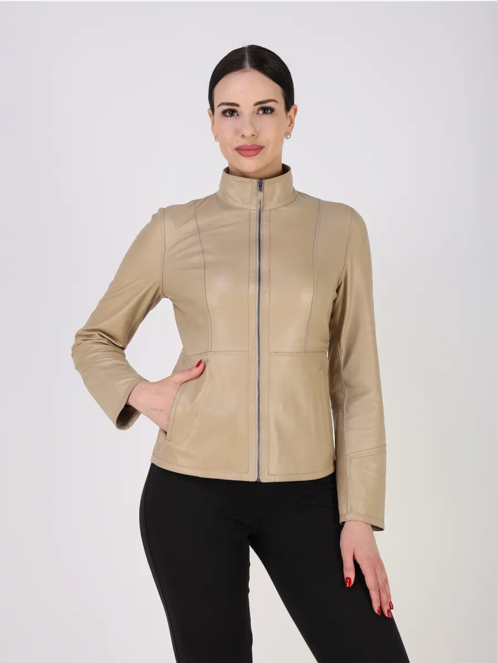 Кожаная куртка демисезонная замшевая двухсторонняя