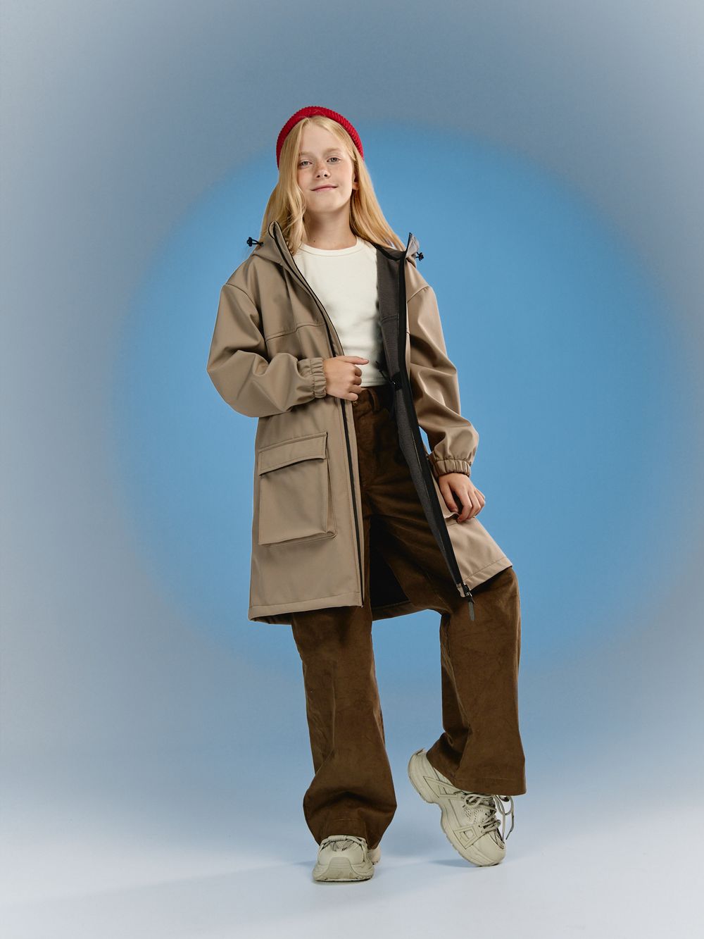 Парка Softshell "Кокос" удлиненная 7+