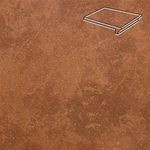 Stroeher - Keraplatte Roccia 841 rosso 340x294x12 артикул 9340 - Клинкерная ступень - флорентинер