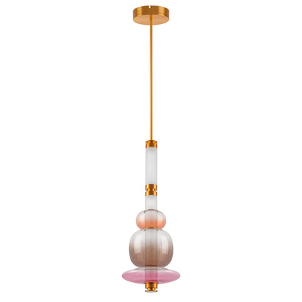 737540  2КОР! Люстра EMISFERO LED 4х6W 1200LM ЗОЛОТО/МУЛЬТИКОЛОР 3000K