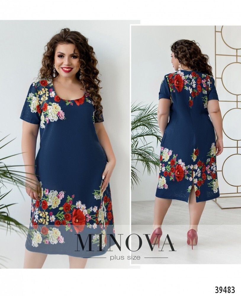 Платье 423Б-джинс Minova