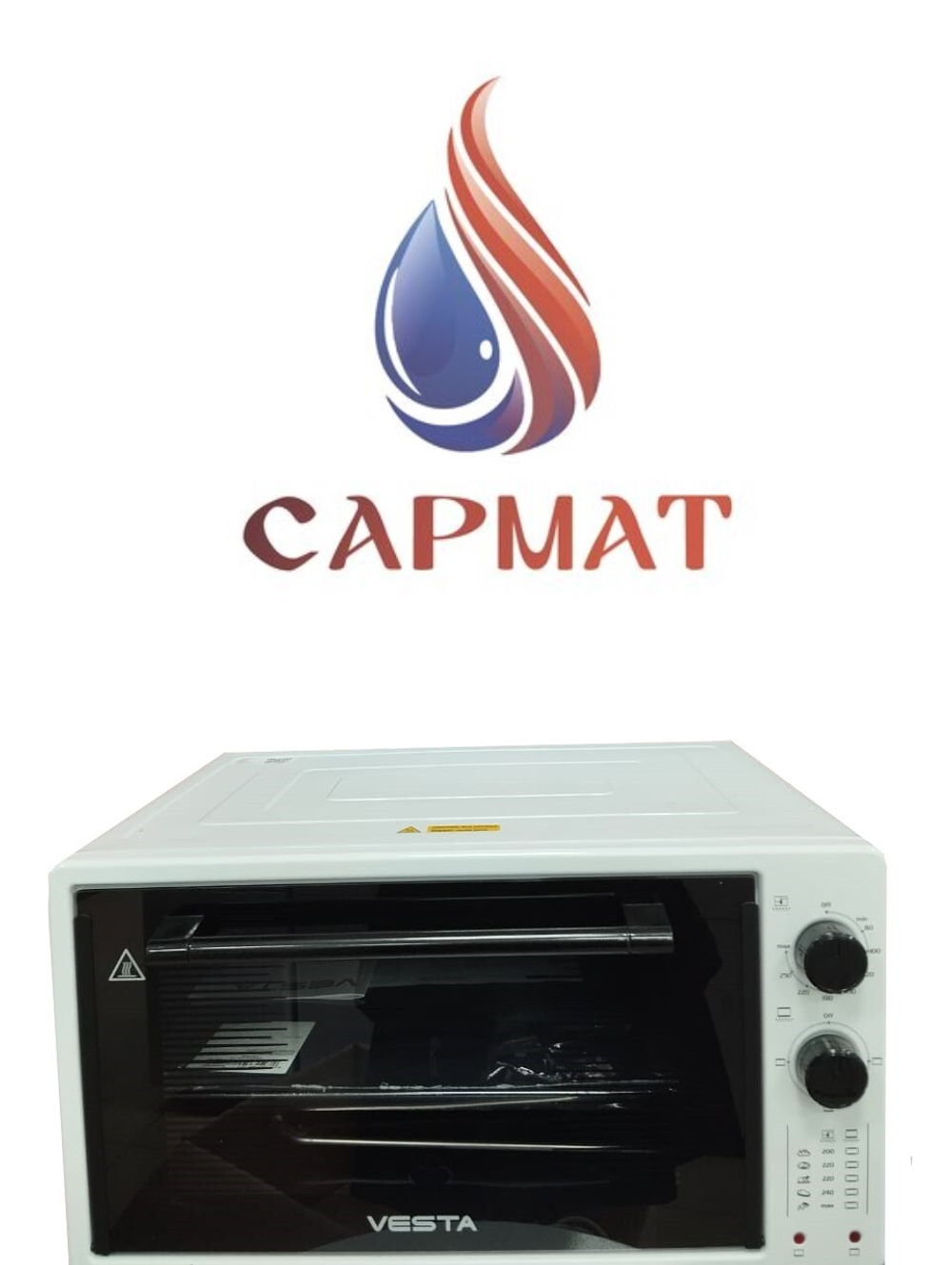 Электрическая мини-печь VESTA MP-V 2332 E белая