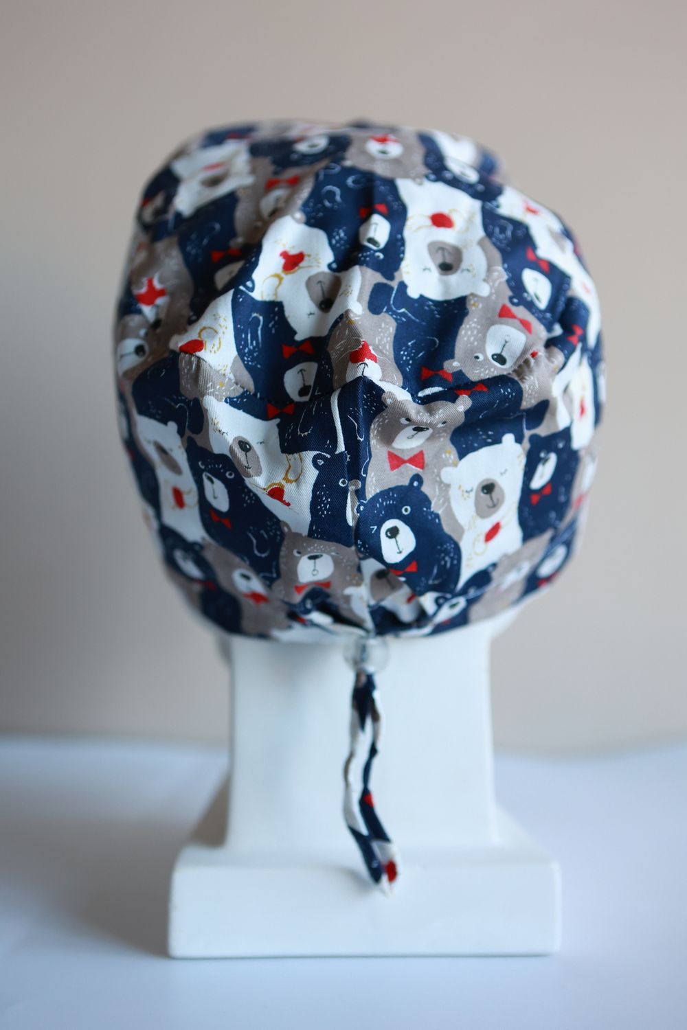 Медицинский колпак (Принт «Мишки бежевые»)