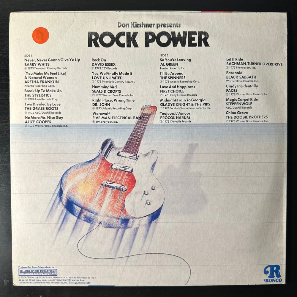 Сборник Rock Power (США 1974г.)