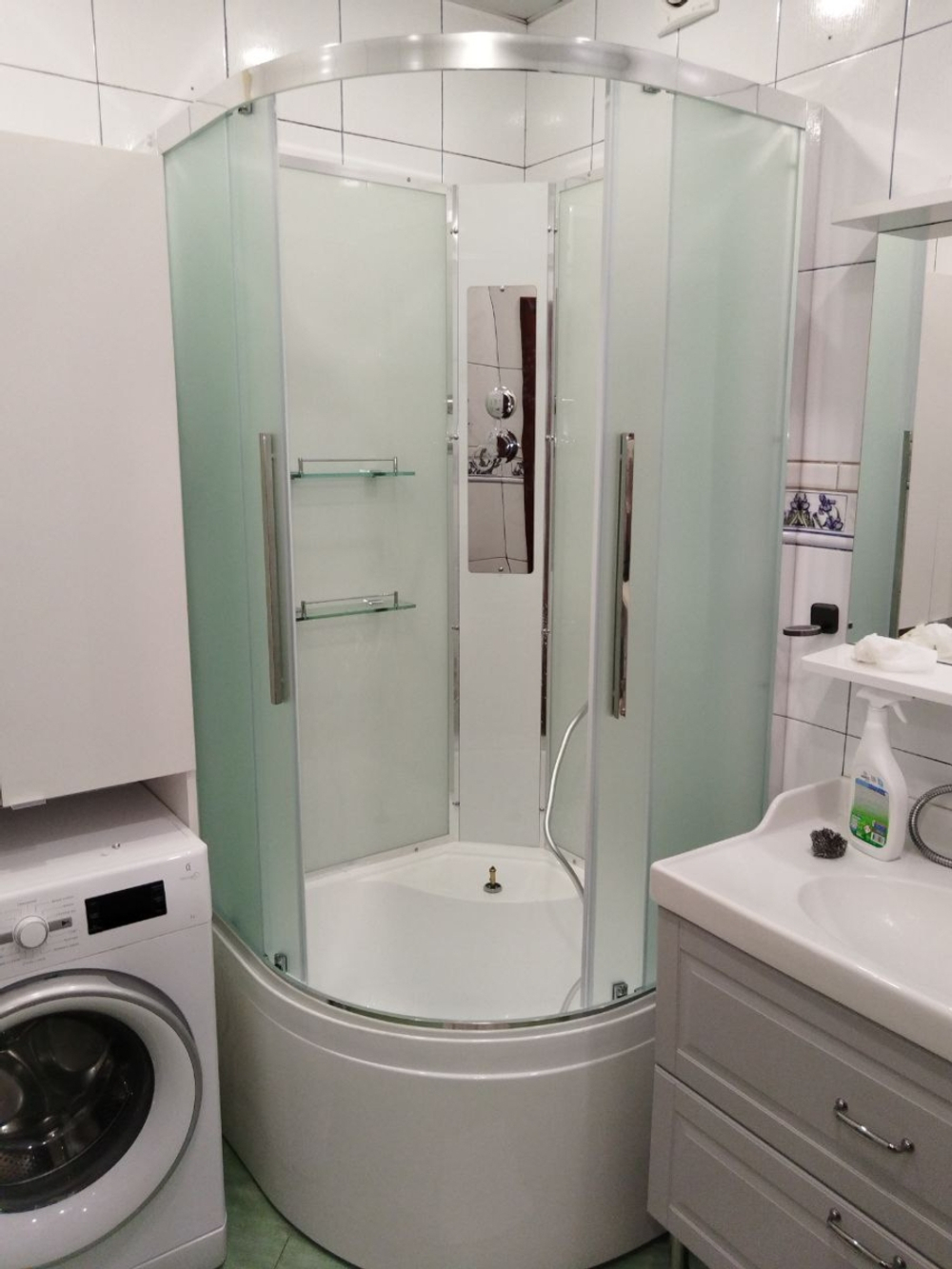 Душевая кабина AvaCan (АваКан) EM5011Nnew с высоким поддоном, 110х110х208