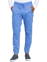 Брюки медицинские мужские Cherokee WW012 на резинке с кулиской, голубой, XL