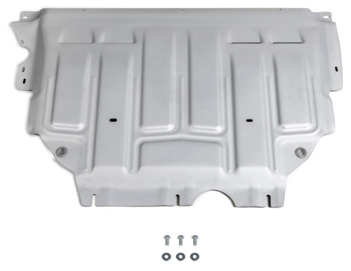 Защита картера и КПП AutoMax для Skoda Karoq (V - 1.4 (150 л.с.)) 2020-н.в./Skoda Kodiaq (V - 1.4 (125/150 л.с.); 2.0 (180 л.с.)) 2017-2021/Skoda Kodiaq (V - 2.0D (150 л.с.)) (с Webasto) 2017-2021/Volkswagen Taos (V - 1.4 (150 л.с.)) 2021-н.в./Volkswagen Tiguan II (V - 1.4 (125/150 л.с.); 2.0 (180 л.с.); 2.0D (150 л.с.)) 2016-2020/Volkswagen Tiguan II рестайлинг (V - 2.0 (180 л.с.)) 2020-н.в., алюминий 2.5 мм, с крепежом, штампованная, AM333.5127.1