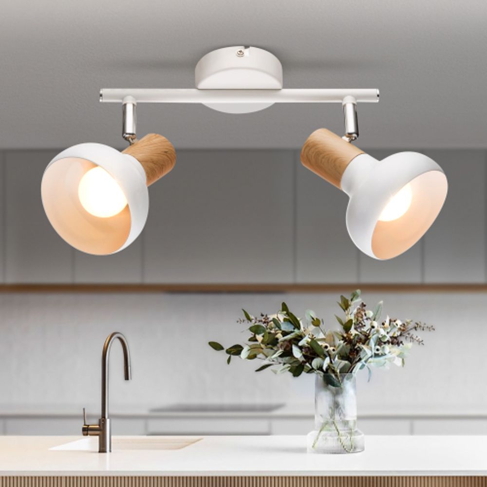 Светильник настенно-потолочный спот Rivoli   7052-702 2 х Е14 40 Вт поворотный