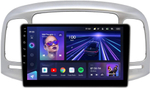 Магнитола для Hyundai Verna 2006-2010 (рамка серебро) - Teyes CC3 Android 10, ТОП процессор, 4/32 Гб, CarPlay, SIM-слот