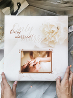 Фотоальбом на 500 фото 10х15 см, пластик. листы , кольца only married Свадебная магия