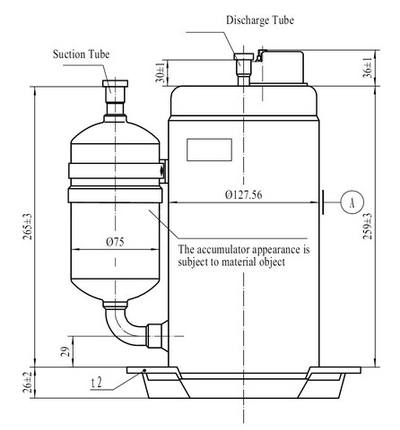 Компрессор QXA-C145E030 3.6 кВт