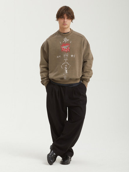 Мужская Толстовка Blessing Doodle Washed