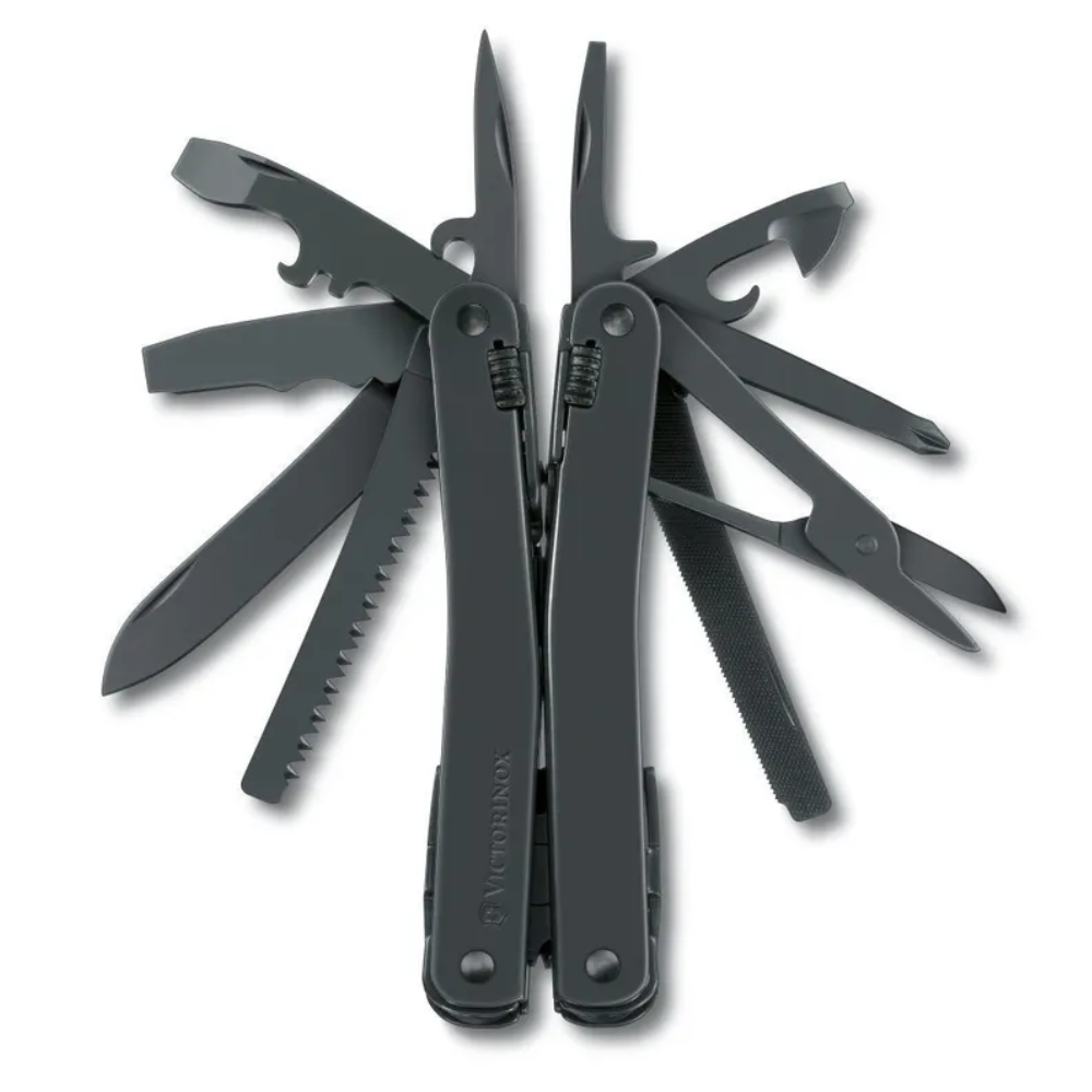 Мультитул Victorinox SwissTool Spirit XBS, 105 мм, 25 функций, черный, нейлоновый чехол