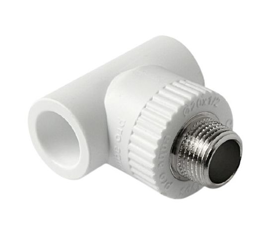 Тройник комбинированный Pro Aqua 20х3/4" НР с наружной резьбой полипропиленовый