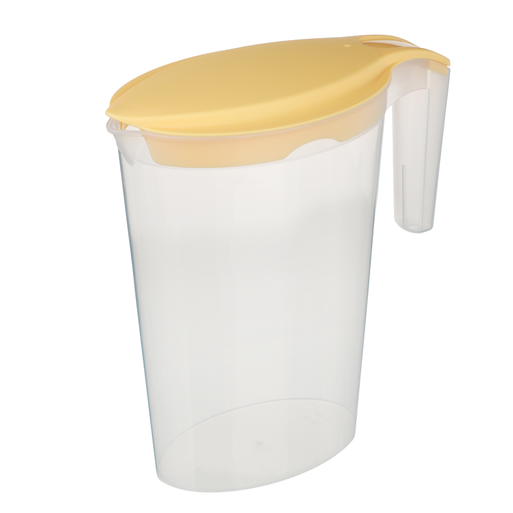 Ботаника Кувшин 2л с крышкой, пластик, 3 цвета