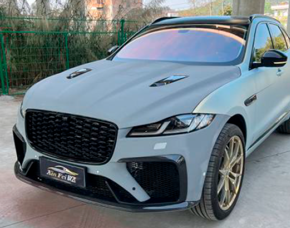 Капот в стиле SVR для Jaguar F-Pace 2016-2024 Ягуар
