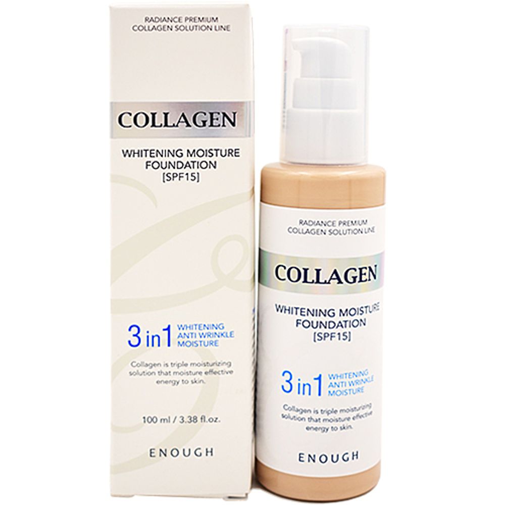 Основа тональная с коллагеном 13тон - Enough Collagen whitening foundation 3in1