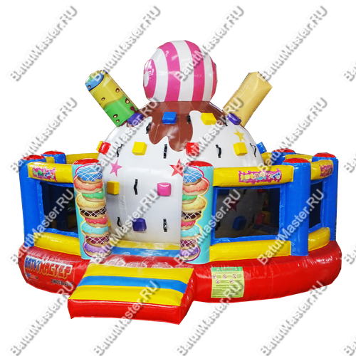 Надувной скалодром "Мороженое" 5*5*3,5 м