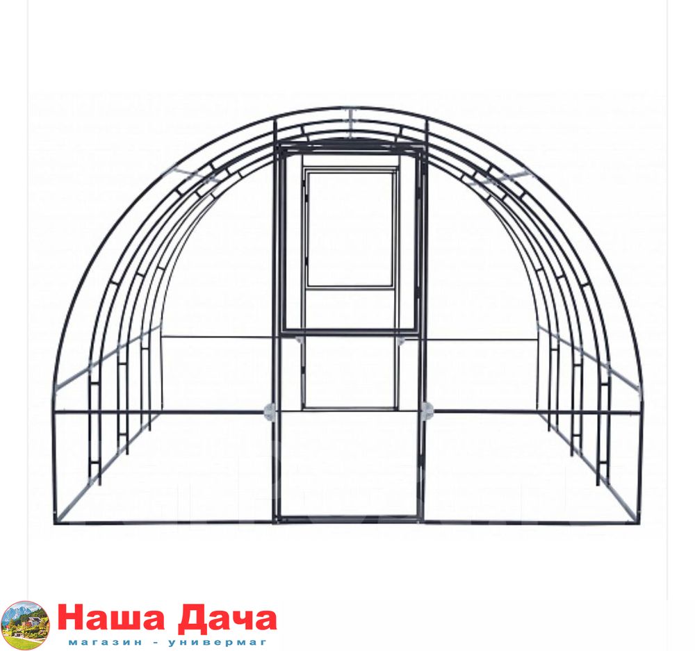 Теплица Премиум (двойная дуга) 3х8 метра (каркас) магазин Наша Дача