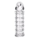 Гелевая прозрачная насадка 12см с шипами ToyFa Basic 818031-1