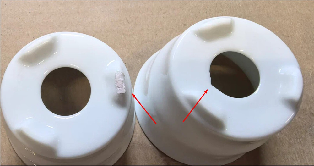 268015.9Y2 УЦЕНКА Ситечко ПРИРОДА "Белый" h=6,5 см, d=8,5 см, фарфор белый