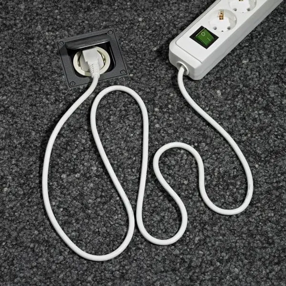 Удлинитель 1,5 м Brennenstuhl ECO-Line, 6 розеток, черный (1159500015)