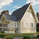 Сайдинг Docke Lux Ванкувер Корабельный брус D5D PSLV-1061 Орех 3000 мм