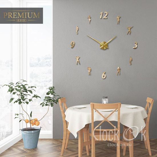 Настенные 3D часы Fitness